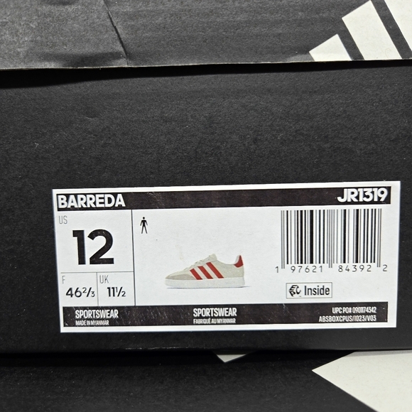 New Adidas Barreda Better Scarlet Wonder Beige JR1319 Men\'s Shoes Size 12 main image 5